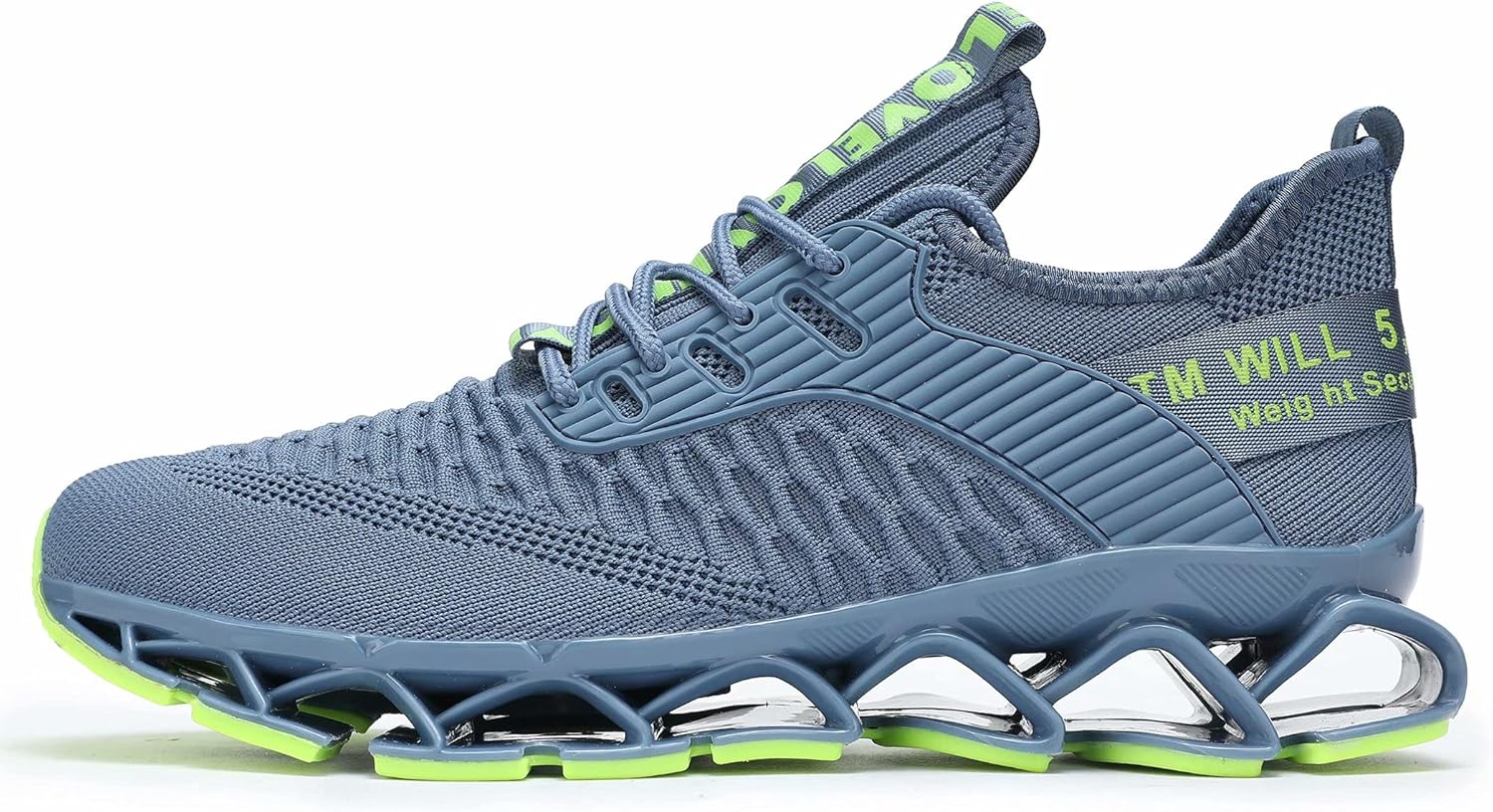 Chopben Men's Running Shoes Blade Non Slip Fashion Sneakers Breathable Mesh Soft Sole Casual Athletic Walking Shoes - Image 2