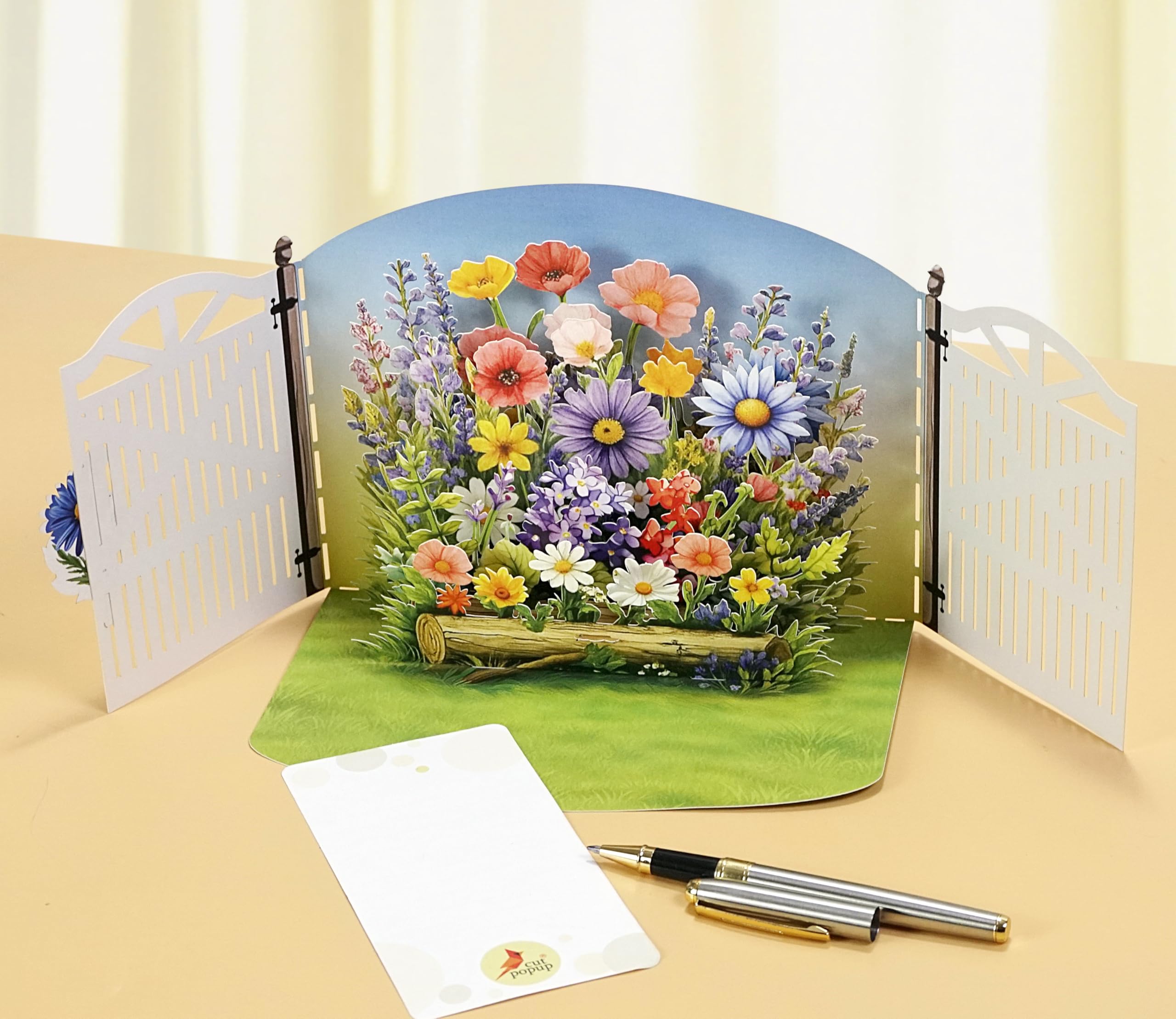 CUTPOPUP Birthday Card Pop Up, 3D Greeting Flowers Cards for Women, Mom, Grandma, Daughter, Friends (Bloom Garden) FL191US