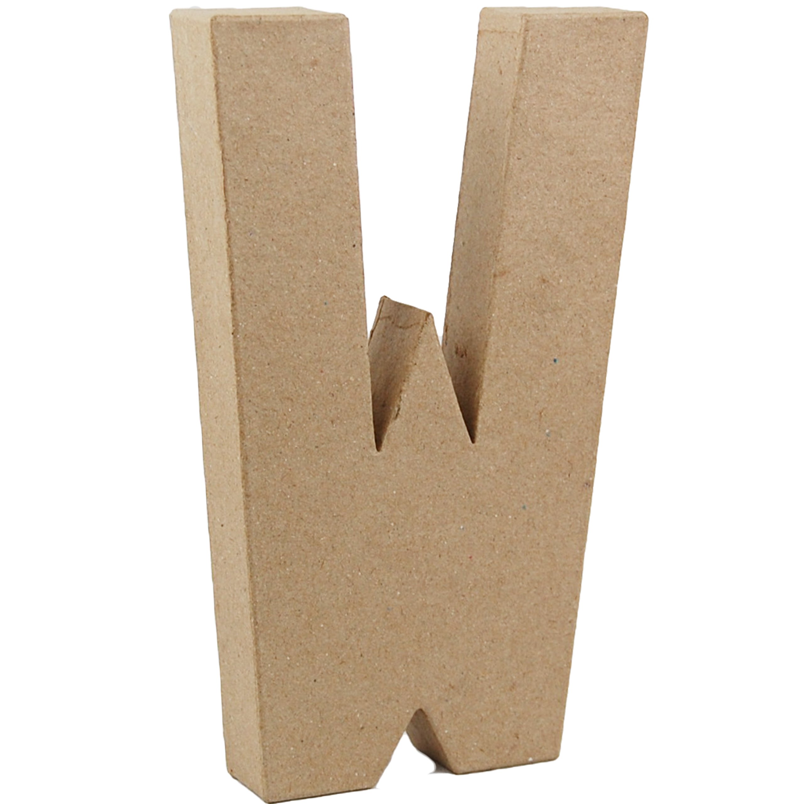 Country Love Crafts Papier Mache 8.25-inch/ 20.5cm 3D Letter W