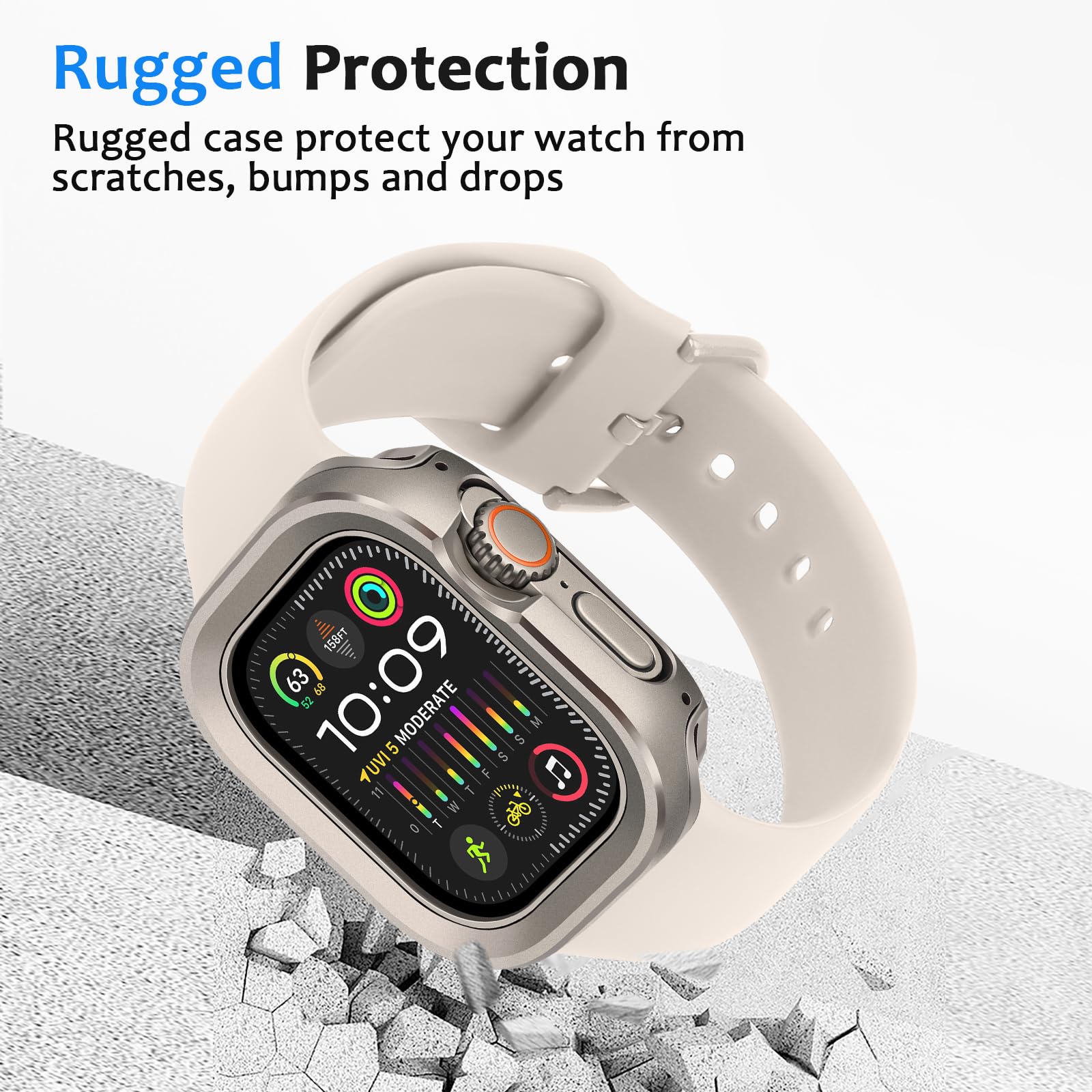 ZZDZZ Metal Case for Apple Watch Ultra 49mm - Image 3