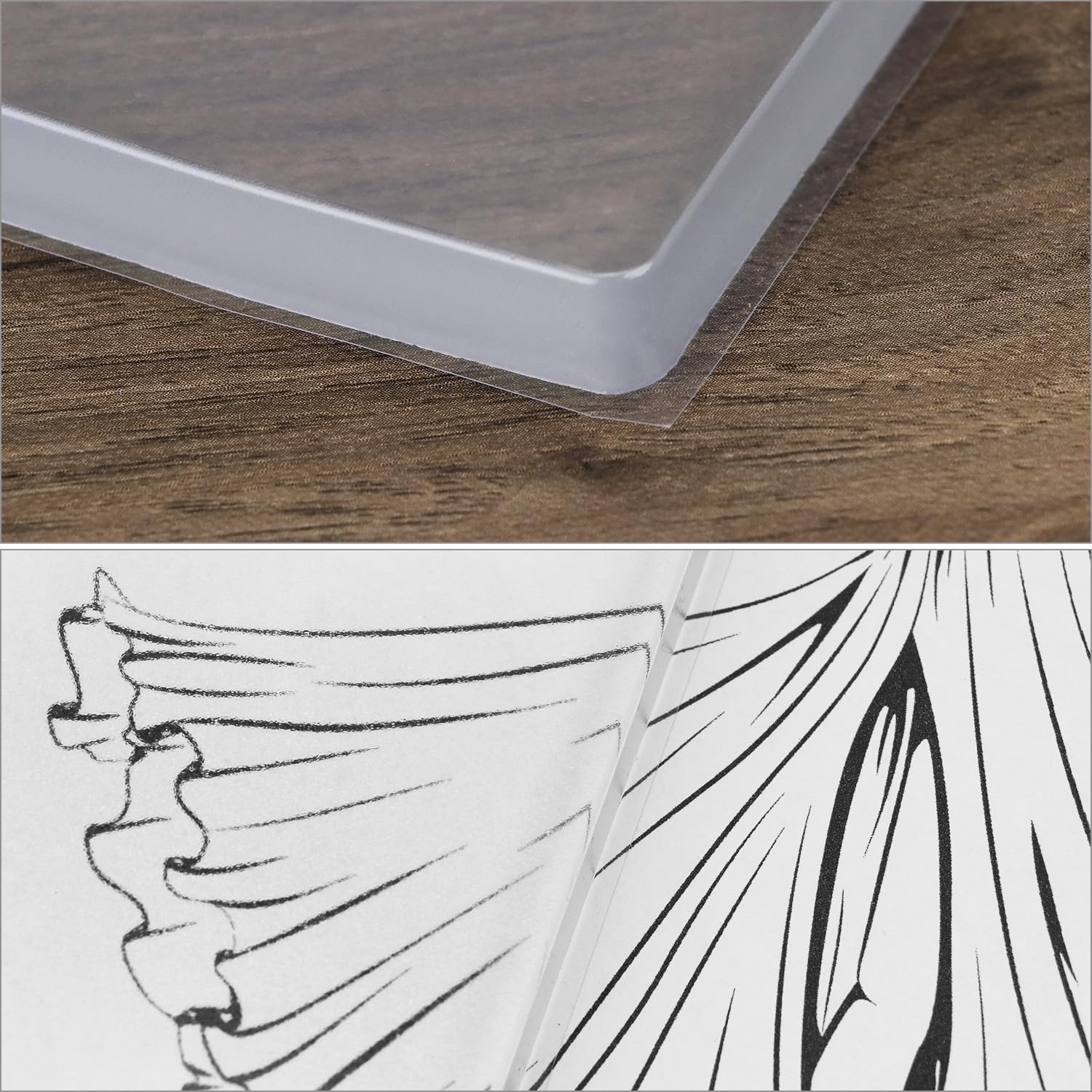 QWORK® Foglio da Stampa Gel, Foglio da Stampa Riutilizzabile 25x20 cm, per Arti, Mestieri
