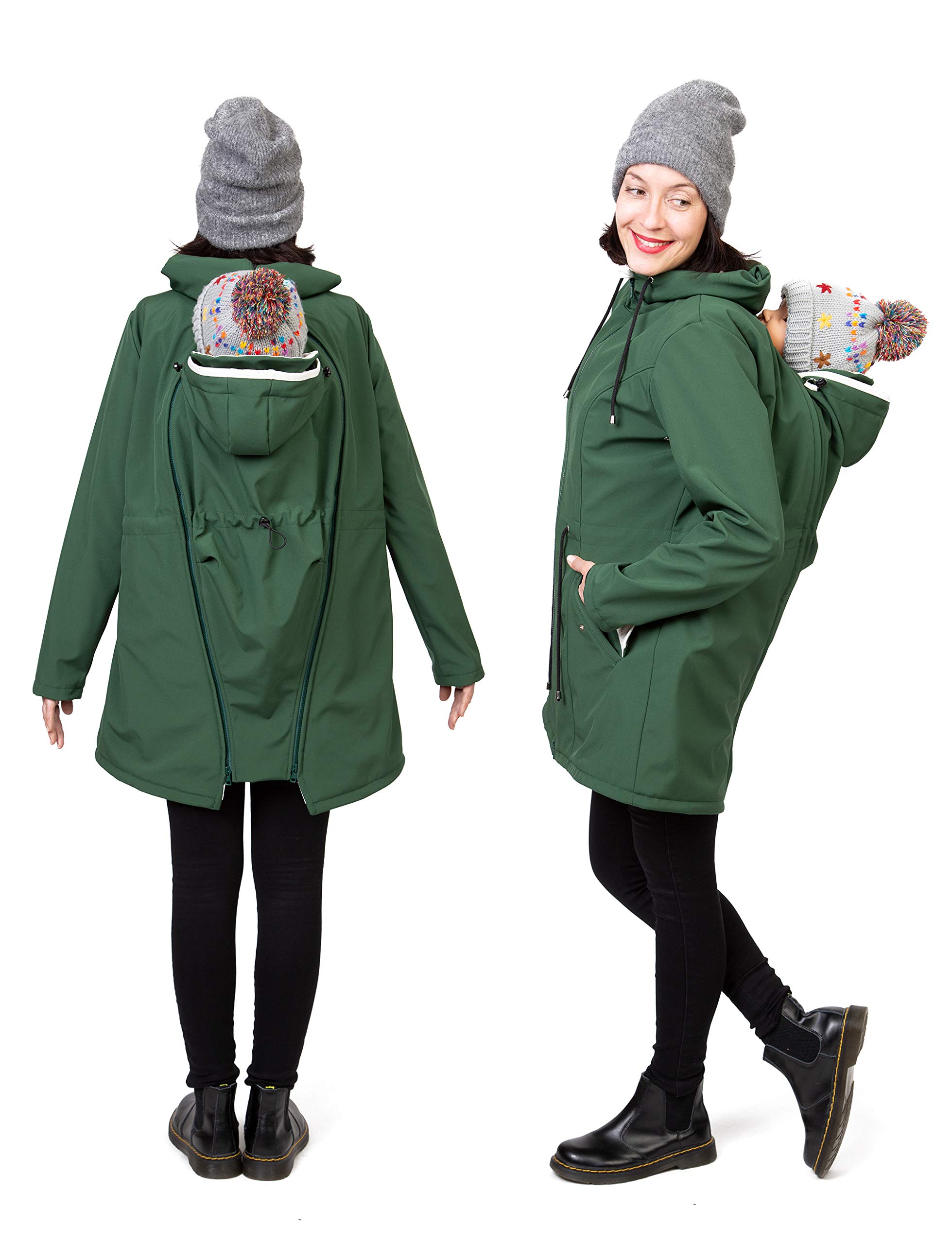 Viva la Mama Parka 4 in 1 da indossare sulla schiena o sul petto, softshell per tutte le stagioni – PINA