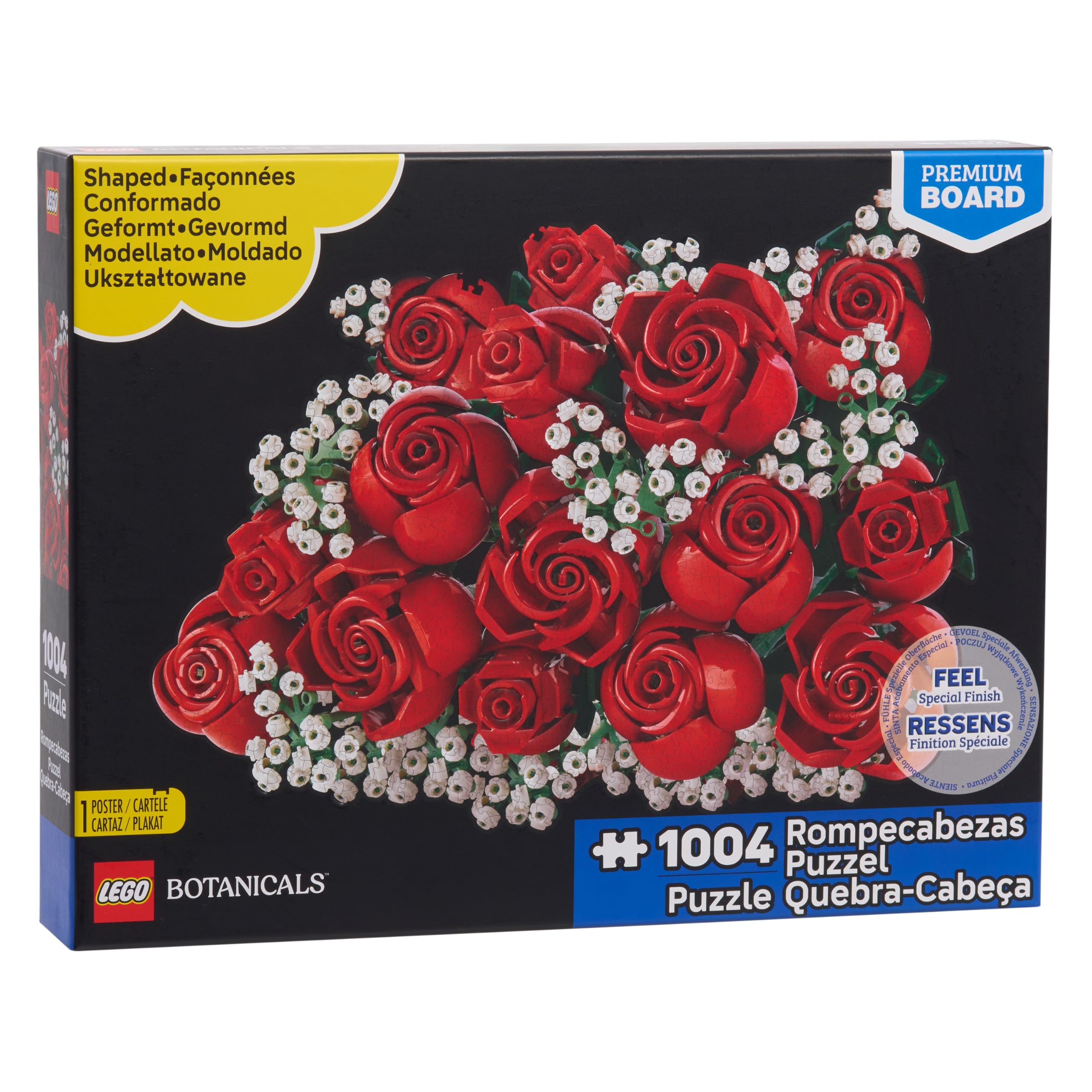 LEGO Botanicals Rose Puzzle Die-Cut Jigsaw Puzzle — image 1