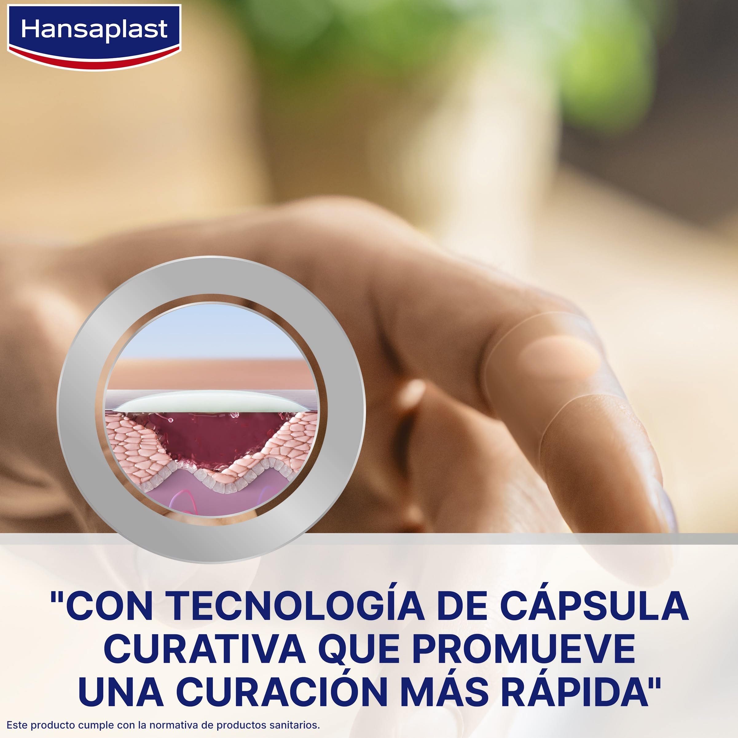 Hansaplast Apósitos Hidrocoloides (S - 10), Apósitos adhesivos 100% Impermeables para Curación Rápida, Apósitos para Dedos, Ultrafinos y Flexibles, Adhesión Extrafuerte, Protege como una segunda piel