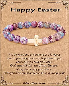 Stocking Stuffers for Teens, Christmas Gifts for Mom from Daughter Beaded Bracelets for Women Teen Girl Gifts Adjustable Charm Link Bead Birthday Graduation Gift for Her Girlfriend Sister