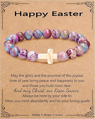 Stocking Stuffers for Teens, Christmas Gifts for Mom from Daughter Beaded Bracelets for Women Teen Girl Gifts Adjustable Charm Link Bead Birthday Graduation Gift for Her Girlfriend Sister