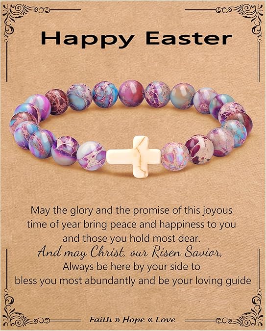 Stocking Stuffers for Teens, Christmas Gifts for Mom from Daughter Beaded Bracelets for Women Teen Girl Gifts Adjustable Charm Link Bead Birthday Graduation Gift for Her Girlfriend Sister
