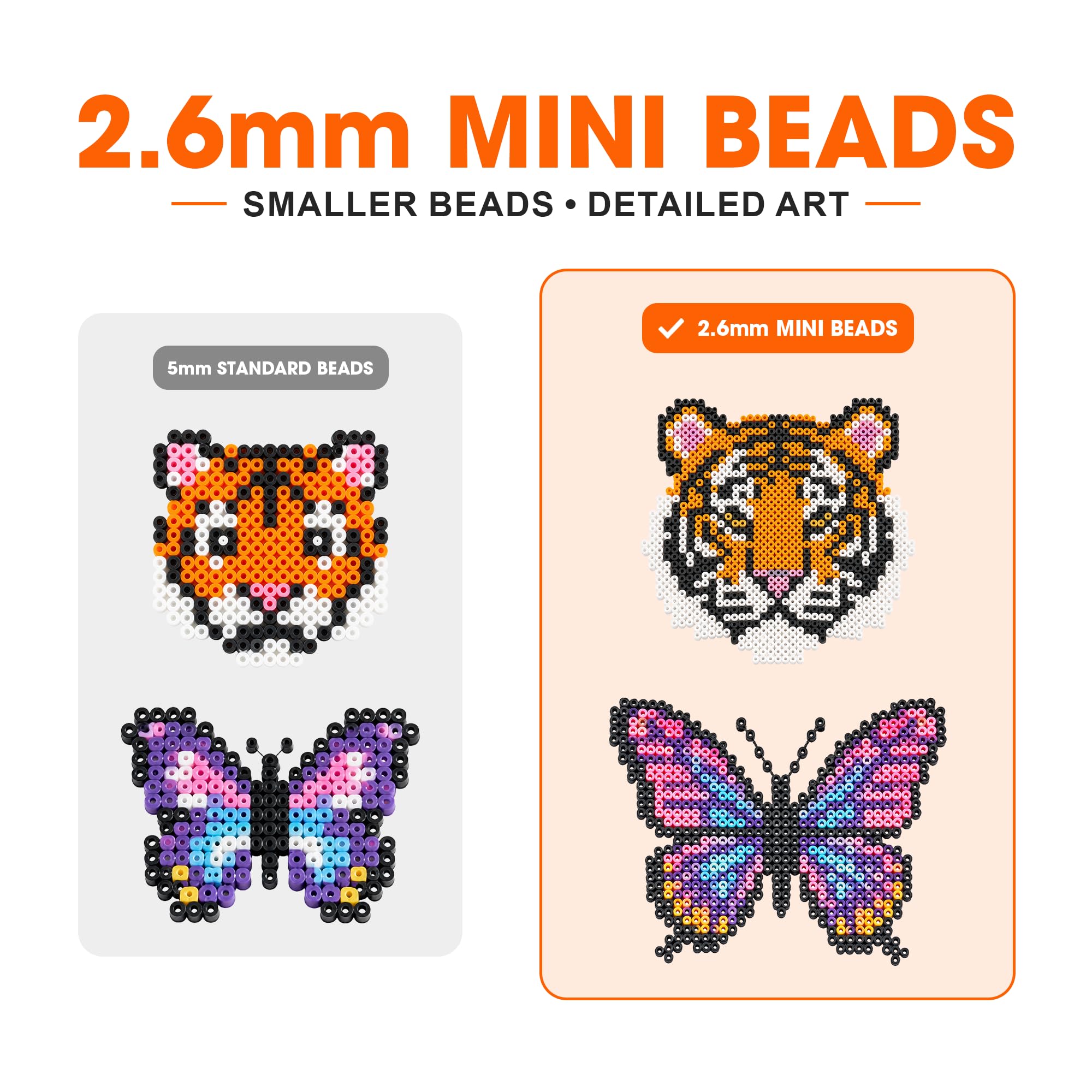Amazon.co.jp: 24,000 ミニヒューズビーズキット 2.6mm 48色 5