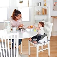 Vista 8 de Asiento elevador Ingenuity SmartClean para silla de cocina – Ligero para llevarlo a todas partes, fácil de limpiar, correa de arnés de 3 puntos