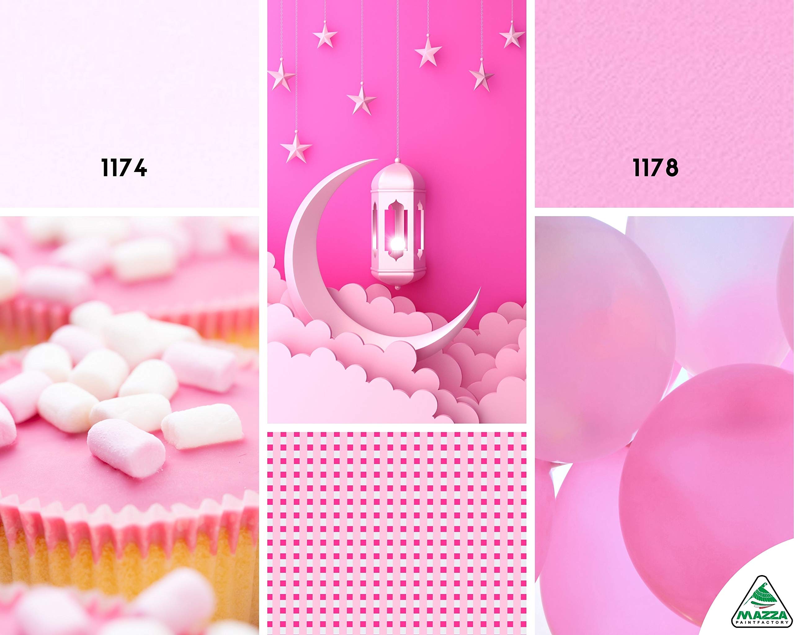 MAZZA Pittura per Interni Lavabile Acrilica Lt 14 Per Muri Interni Ed Esterni Bianca e Colorata Colorificio (Ciclamino4 Mz1178)