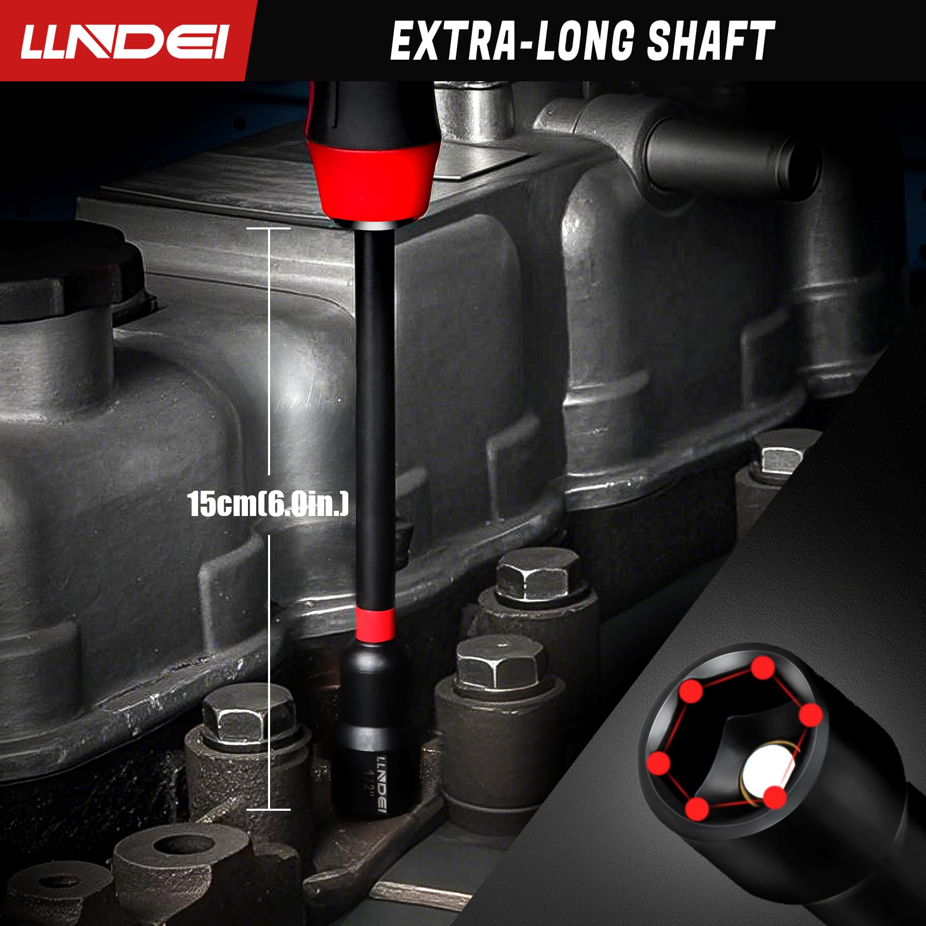 LLNDEI Magnetic Nut Driver Set - 21 Pcs -6 LLNDEI Magnetic Nut Driver Set - 21 Pcs -6