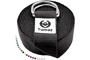 Tumaz D-Ring Yoga Straps for Enhanced Flexibility