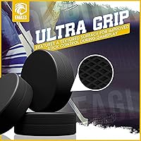 Vista 4 de EAGLES Ice Hockey Pucks 1, 2, 3, 6 or 50 Pack High Grade Pucks Official Regulation Weight & Size for Practice & Classic Training - 6 oz Diameter