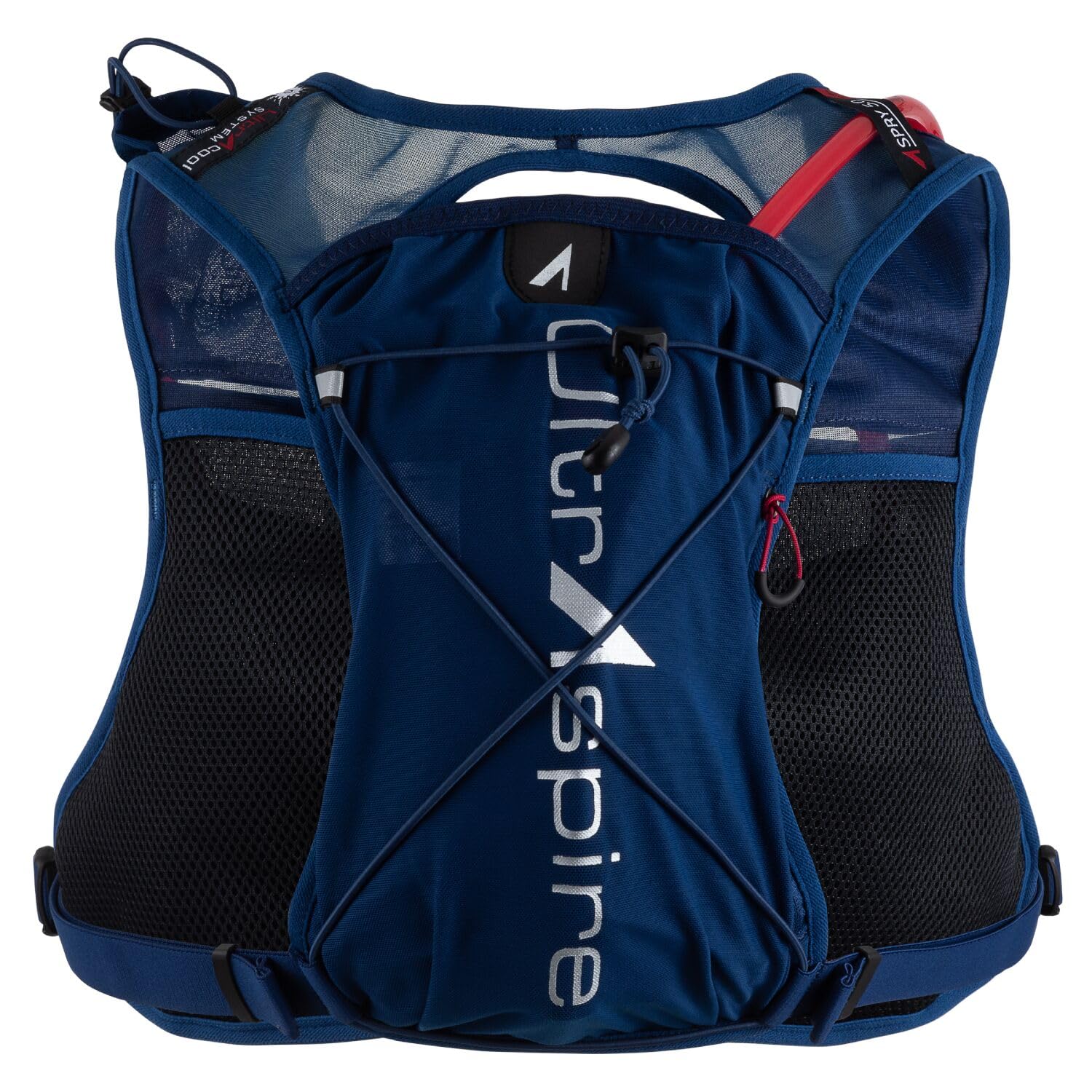 UltrAspire Spry Adult Unisex Lightweight Running Race Vest - 5.0 Midnight Blue, Universal Size with Bladder - 1 L Reservoir