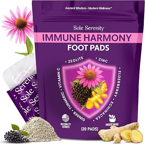 Miniatura 8 de Sole Serenity - Almohadillas para pies con traza minerales, zeolita, ácido húmico fúlvico, magnesio, sílice, tierra de diatomeas, sal marina, zinc
