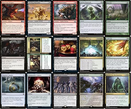 Miniatura 4 de Elite Korvold Sacrifice Commander Deck - Jund - Rojo Negro Verde - EDH - 100 cartas - Magic The Gathering Deck - Muy fuerte