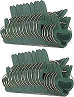 RamPro 40 Piece Green Gentle Gardening Plant & Flower Lever Loop Gripper Clips, Tool for Supporting or Straightening Plant Stems, Stalks, and Vines, Garden Clips