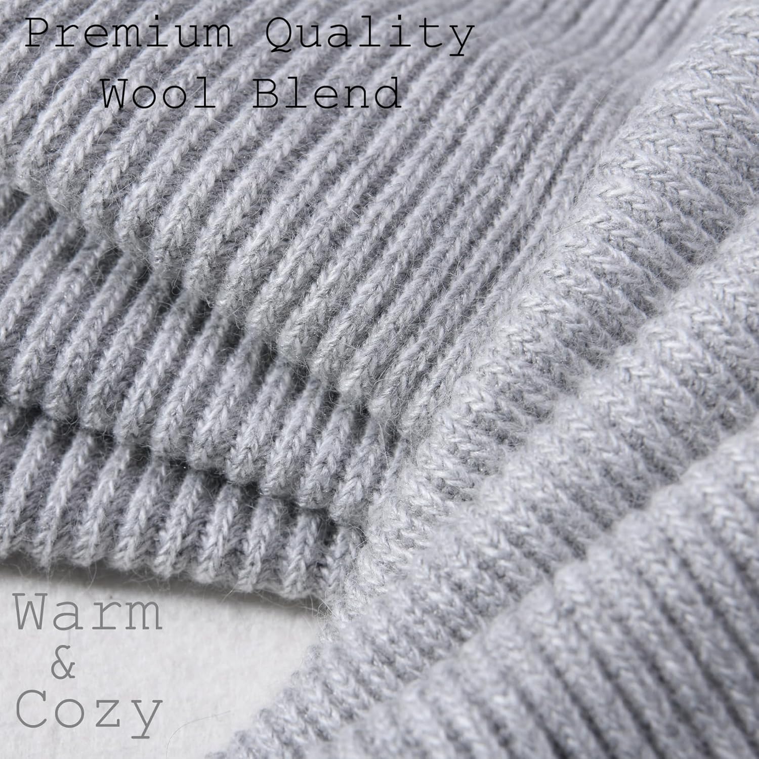 cashmere beanie hat scarf set for women winter knit long scarf neck warmer stylish beanie unisex gift set - Image 5