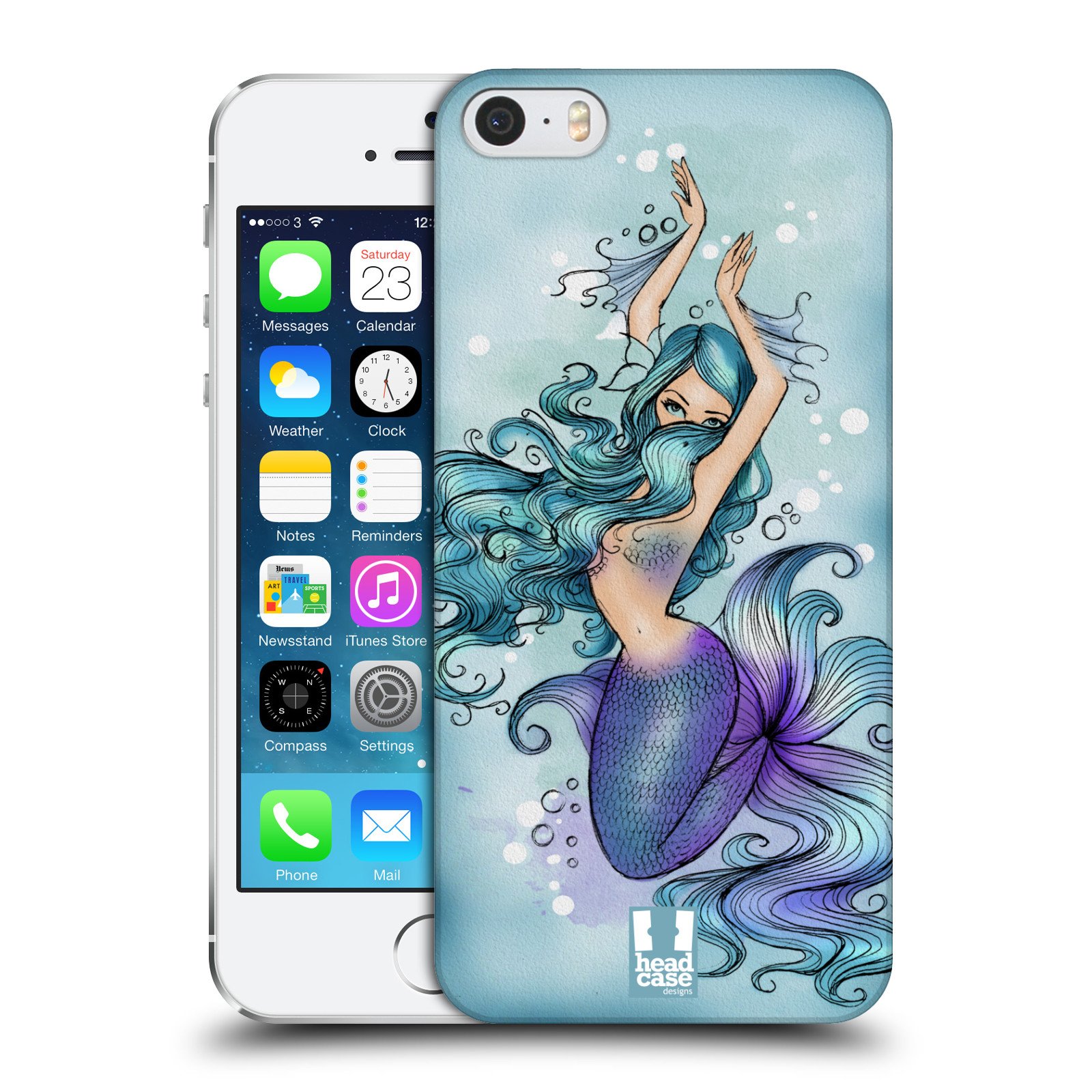 Head Case Designs Serena Mermaids Hard Back Case for Apple iPhone 5 / 5s / SE