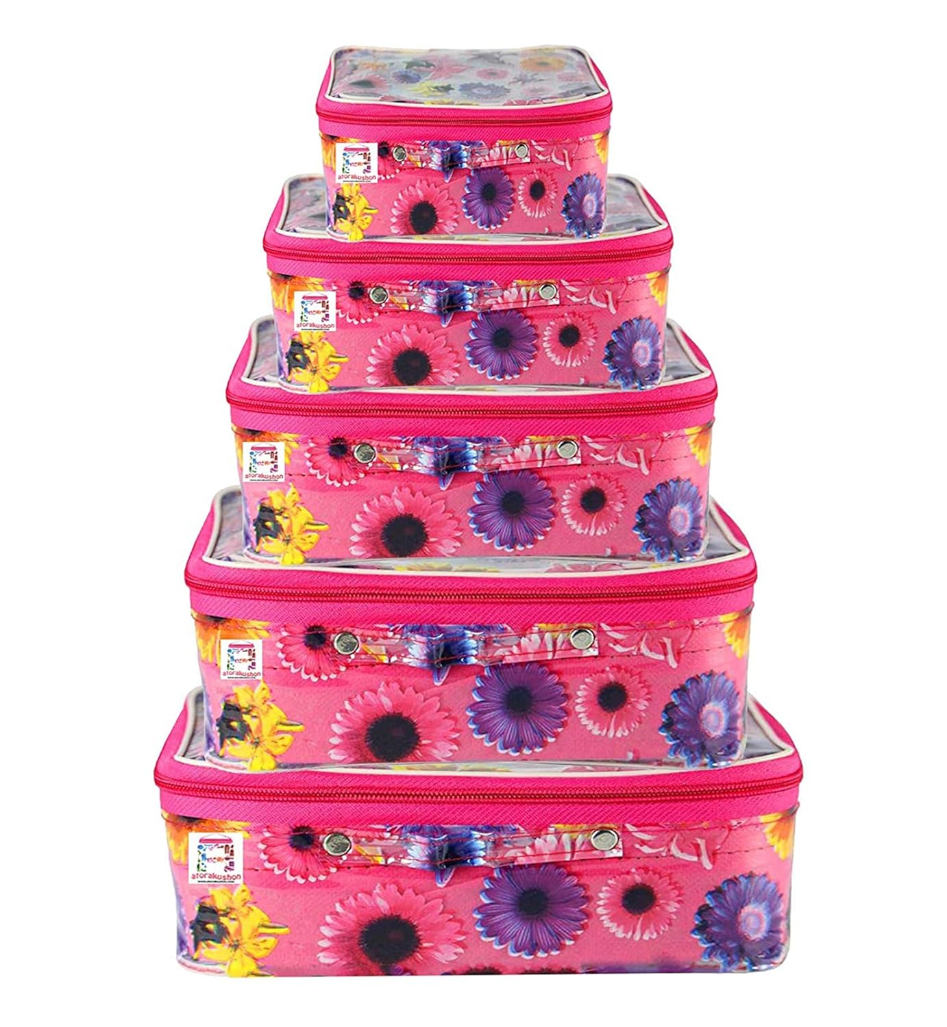 atorakushon® Fabric Multipurpose Cosmetic Pouch Jewellery Make up