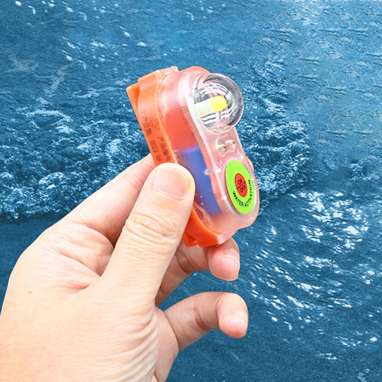 Generico Luce per giubbotto di salvataggio, luci per giubbotto di salvataggio da 6 pezzi, luci di emergenza stroboscopiche attivate dall'acqua per di marine e acquatiche