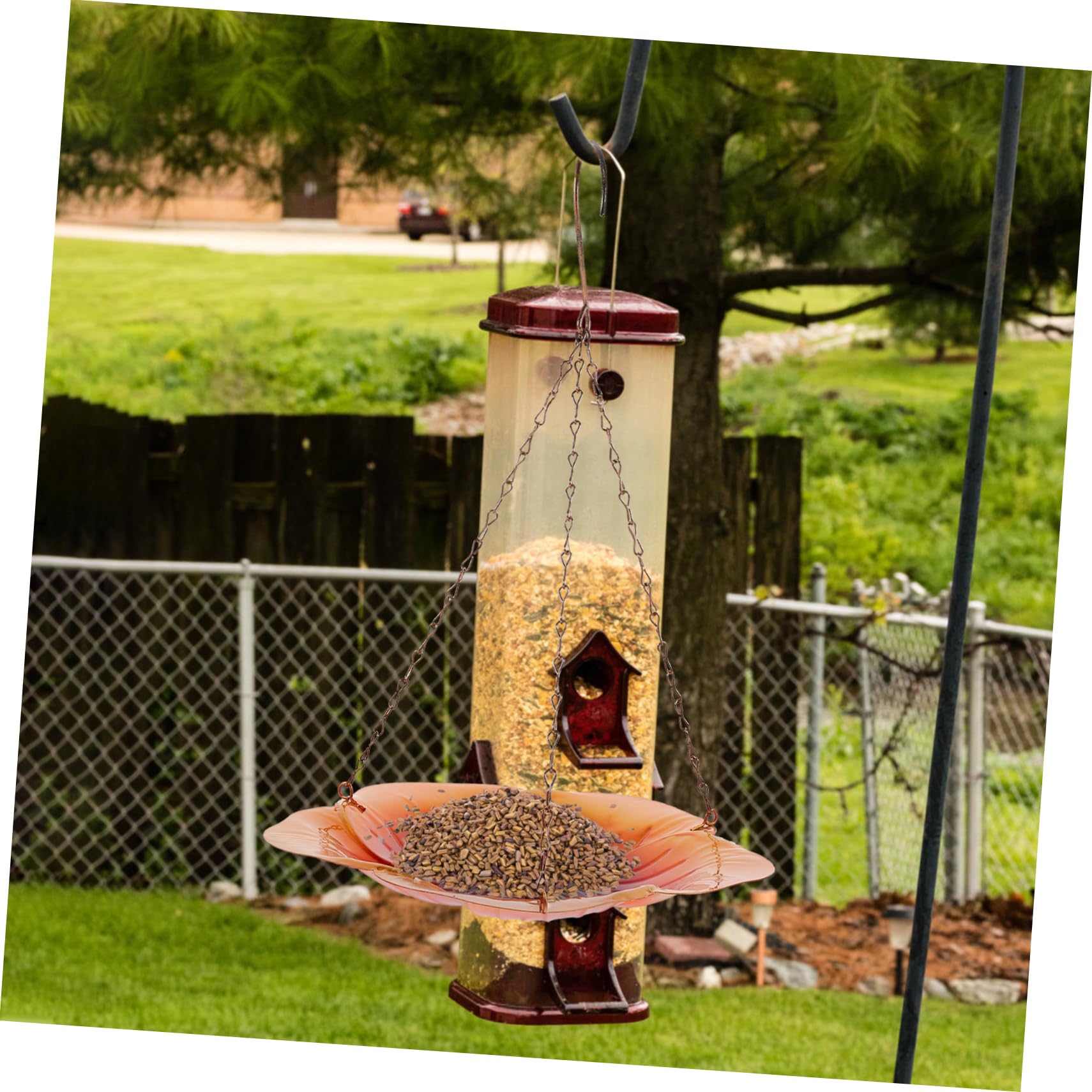 Toddmomy Vogelfutterspender - Hängende Futterstation Für Garten, Balkon & Fenster
