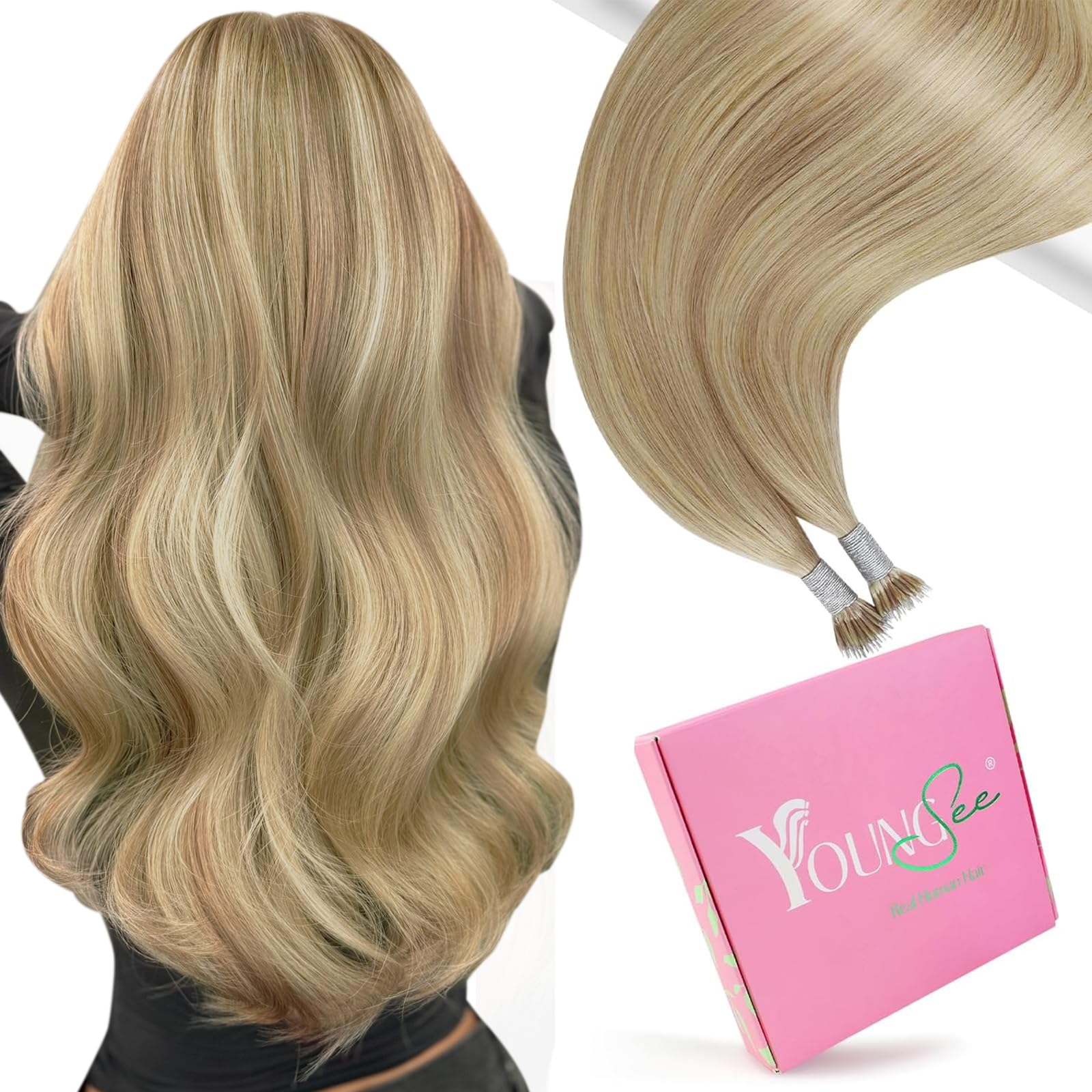 YoungSee Extensions Echthaar Remy Hair Extension Invisible Haarverlangerung