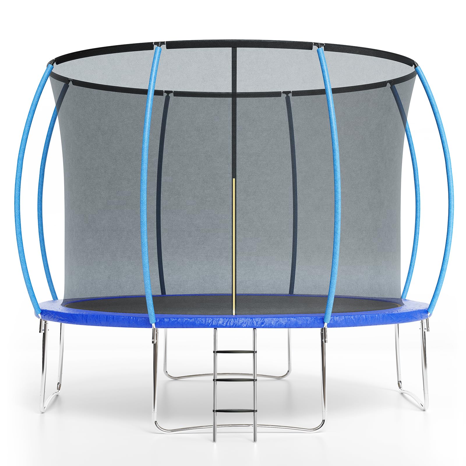 Garveetools Trampoline 12FT with Safety Enclosure & Ladder, Heavy-Duty Outdoor Trampoline for Kids and Adults - ASTM F2225-15 Certified, 440LB Capacity, Weather-Resistant Frame?