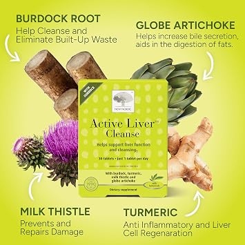 NEW NORDIC Active Liver Cleanse 30 Day Supply, Cleansing Support, 30 Tablets (Pack of 1)