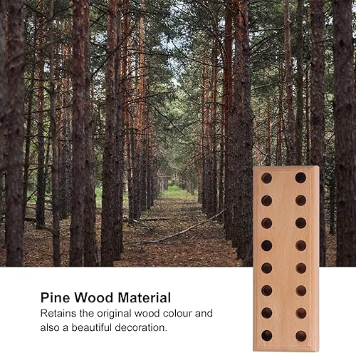 Miniatura 4 de Organizador de alicates, base de madera de pino, soporte para cortador de madera, 16 agujeros para almacenamiento