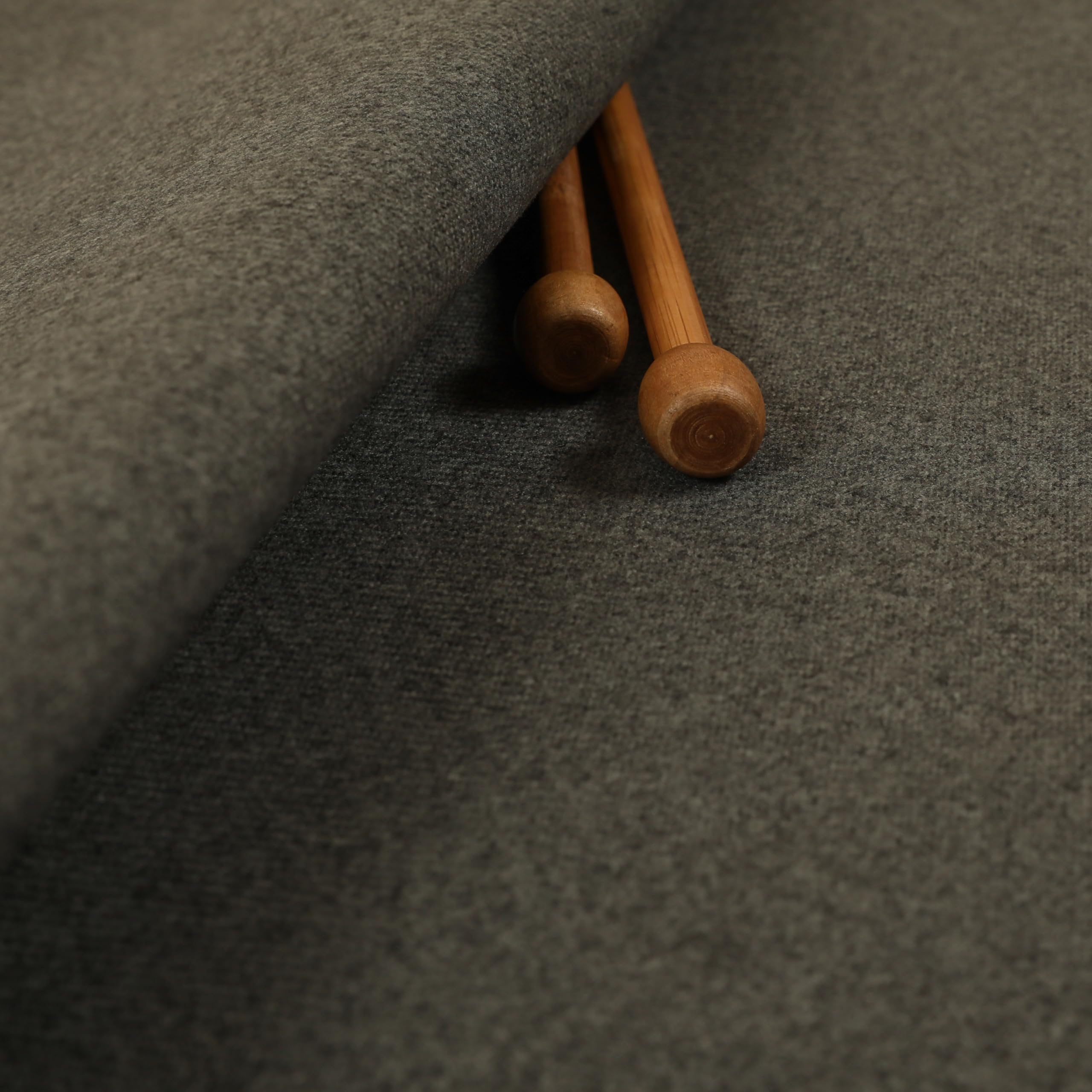 Redbrick Mill Fabrics Flame Retardant Furnishing Qualtiy Hard Wearing Tweed Effect Wool Curtain Like Upholstery Fabric, Charcoal Grey Sold by The Metre (Per Metre)