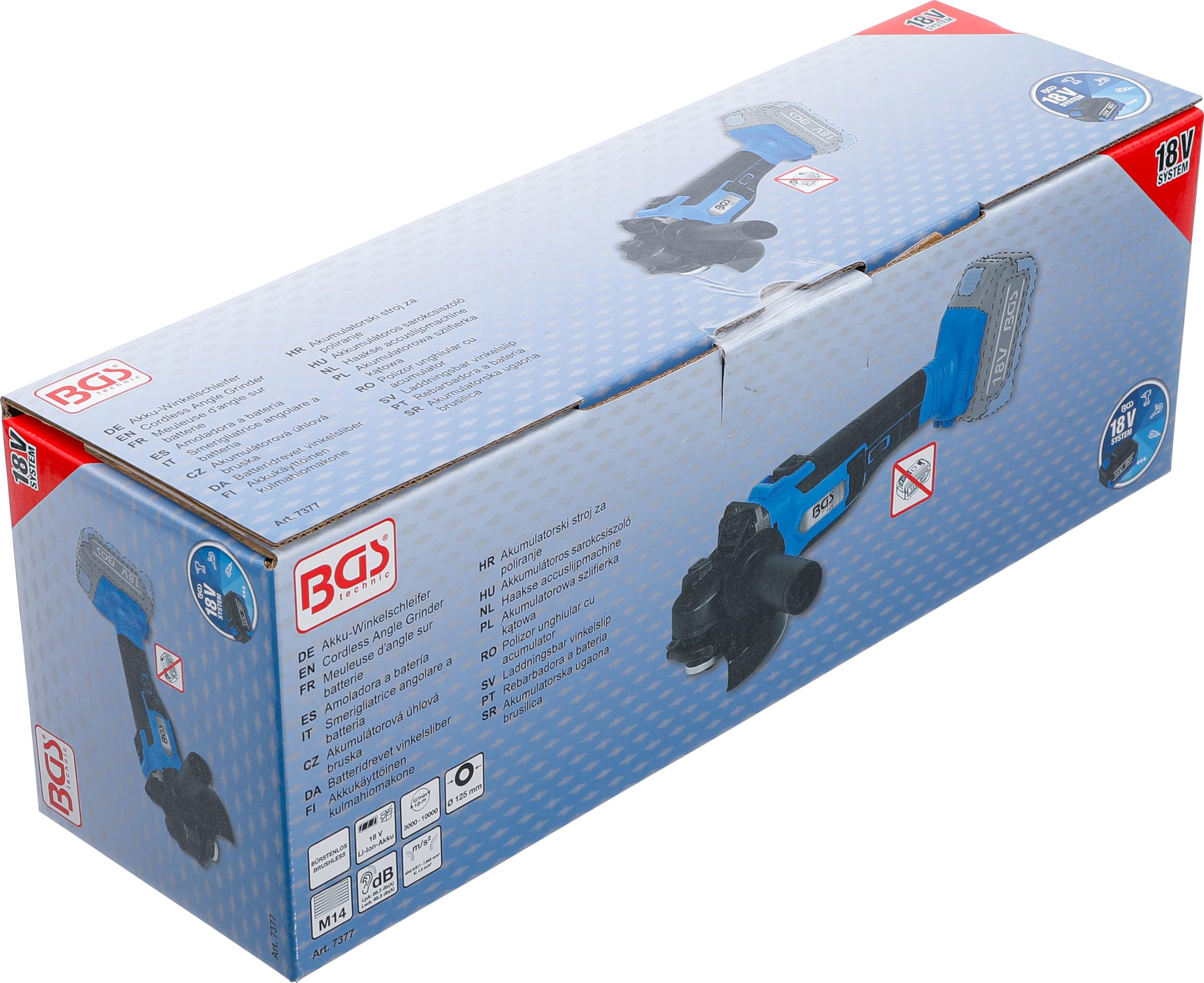 BGS 7377 | Smerigliatrice angolare a batteria | senza spazzole | 18 V | senza batteria