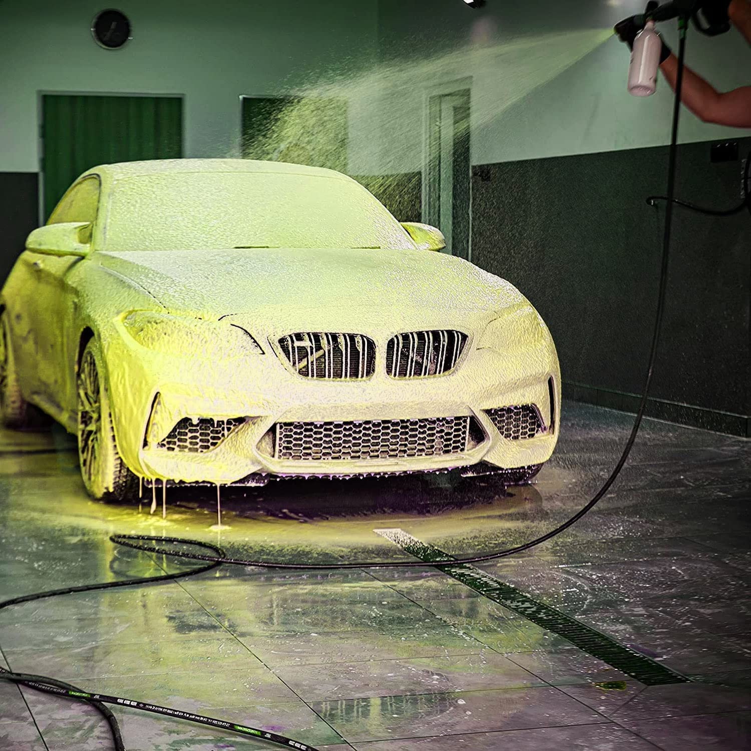 GxDetail Yellow Foam 5 Litros – Espuma de Lavado Amarilla para Coche – Limpieza Profunda y Brillo Espectacular – Espuma Densa y pH Neutro – Seguro para Pintura - Efecto Nieve.