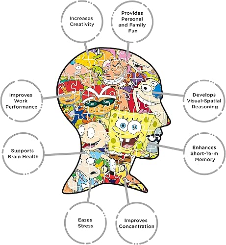 Miniatura 5 de AQUARIUS Nickelodeon - Rompecabezas de los años 90 (rompecabezas de 1000 piezas) – Mercancía y coleccionables con licencia oficial de Nickelodeon –