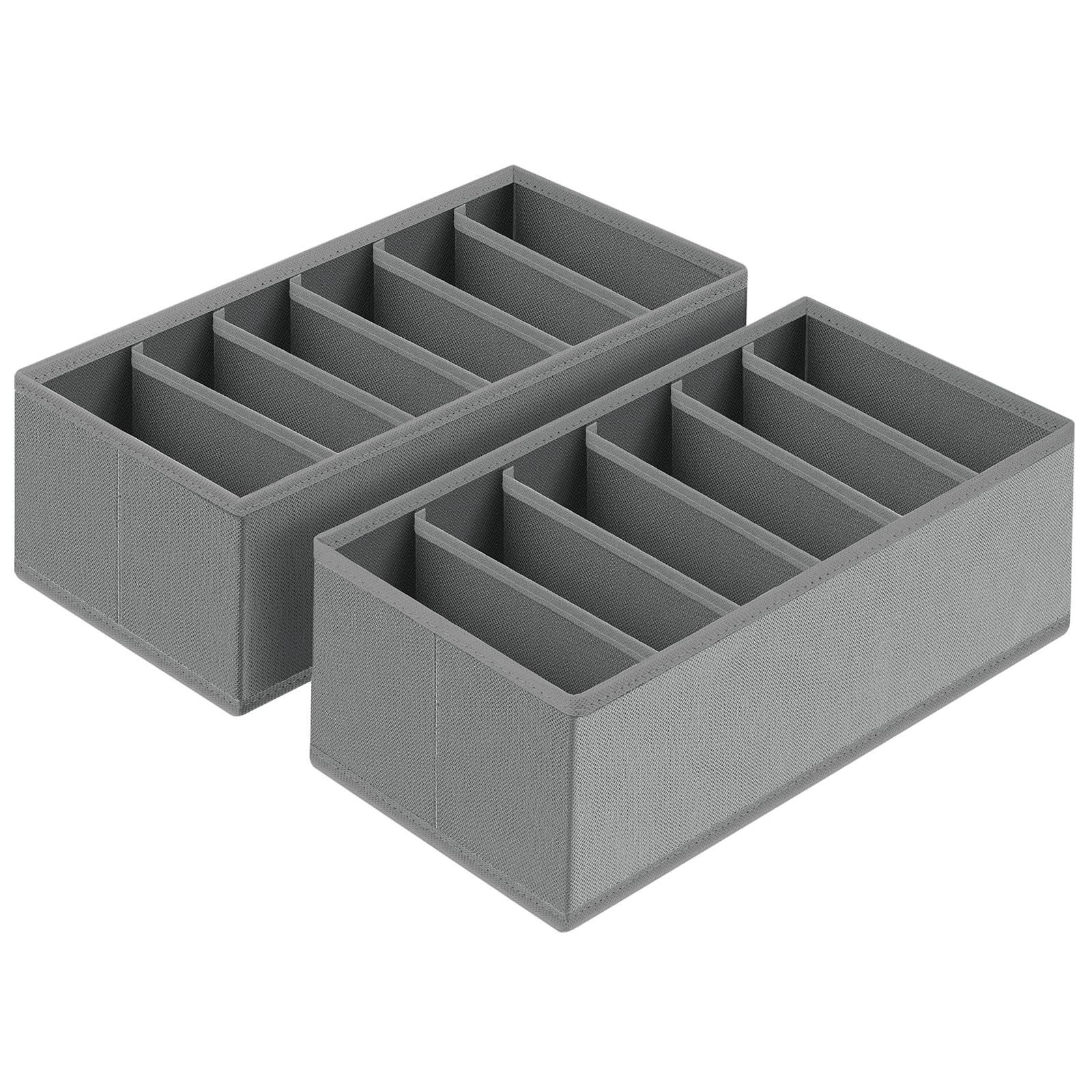 Homsorout Schubladen Organizer für Unterwäsche - 2er Set Schrank Organizer für PAX Kleiderschrank, 30 x 15 x 9 cm Baby Wickelkommode für Socken, Kinderkleidung, Dunkelgrau