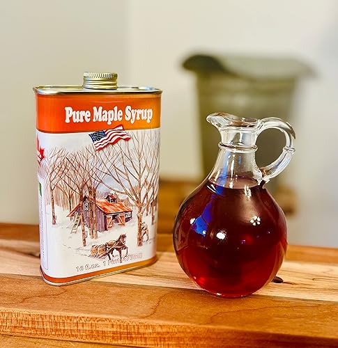 Green Mountain Goodness, lata de pinta de jarabe de arce puro Vermont (ámbar oscuro)