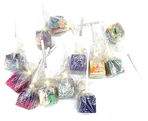 Miniatura 2 de PKM Candies - Paquete de 12 chupones cuadrados cuadrados de moda antigua paquete de ventosas con sabor envuelto individualmente por Espeez - Party