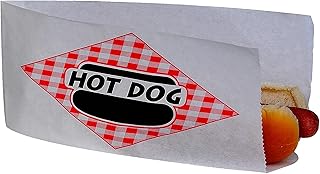 Open-Top Wax Hot Dog Bags (Case of 1,000)