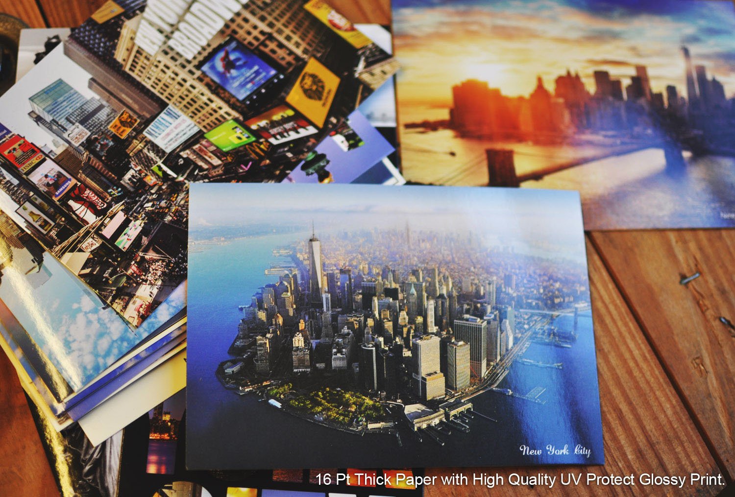 Amazon | NYC New York コレクターフォトポストカード 5インチ x 7