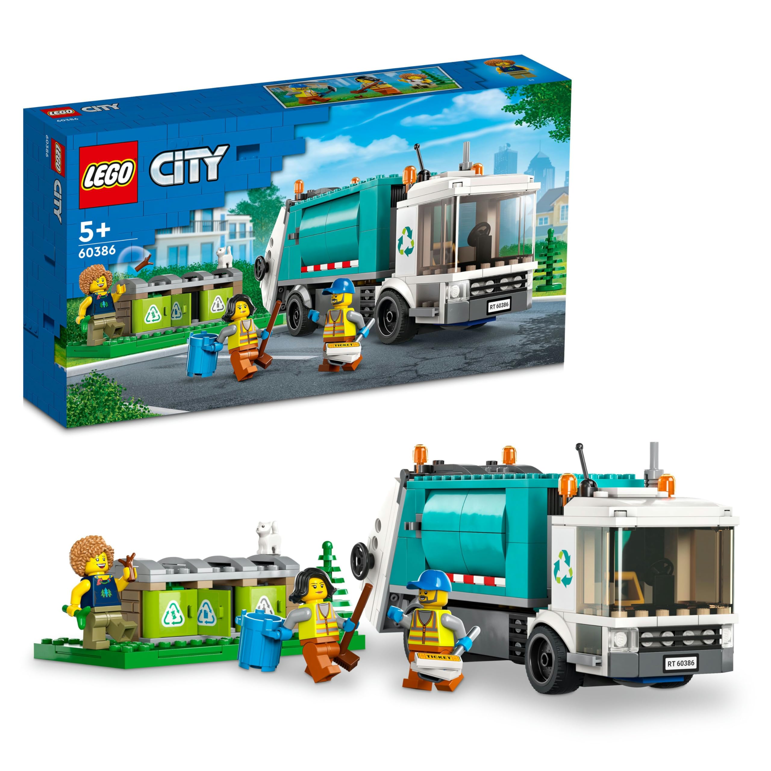 LEGO® City Geri Dönüşüm Kamyonu 60386-5 Yaş ve Üzeri Çocuklar için