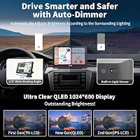 ATOTO P8 Hordozható 7" QLED Autós Navigáció 1080P Tolatókamerával, Vezeték Nélküli CarPlay és Android Auto, Távirányítás, Automata Fényerő,  4