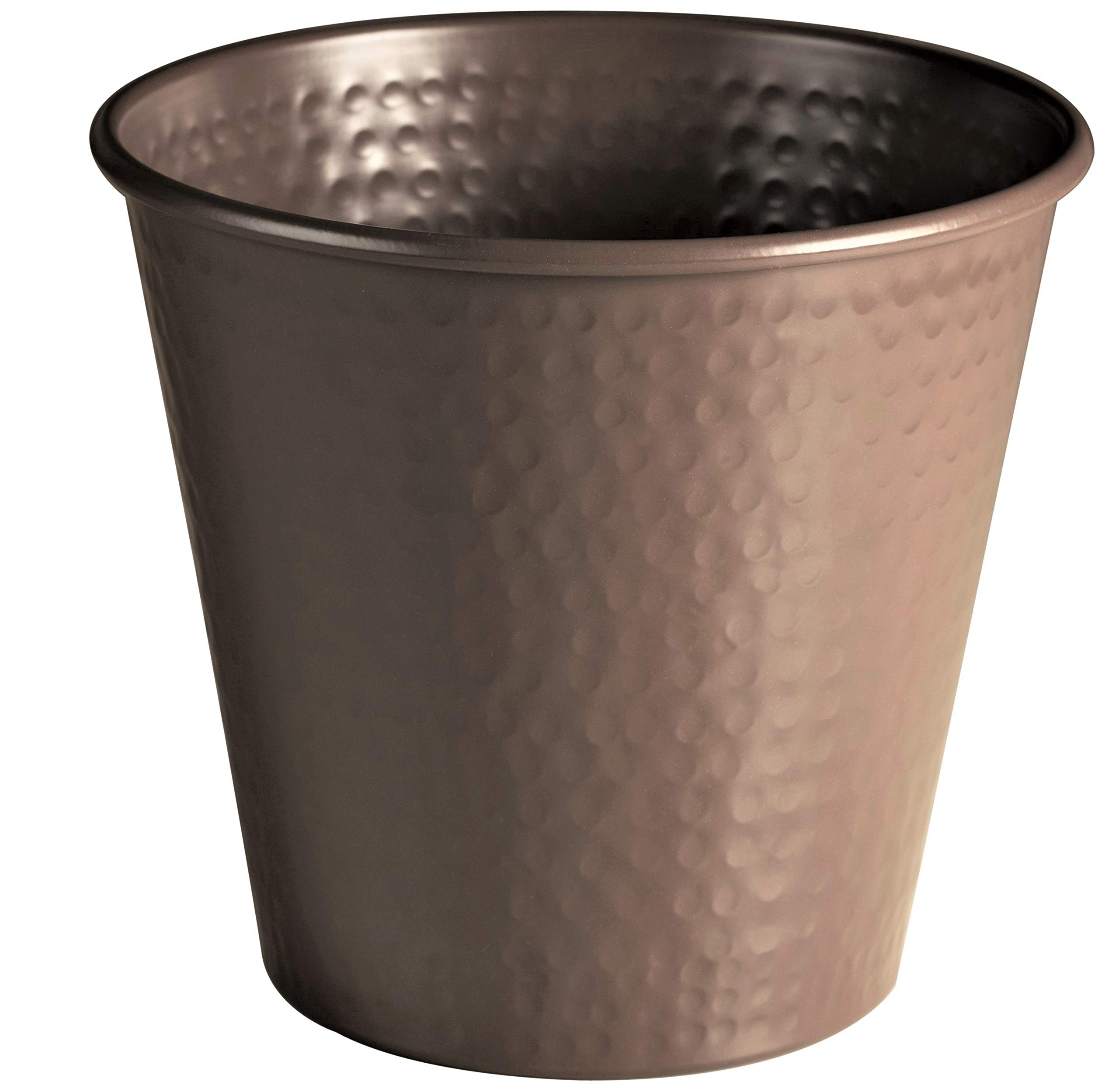 Pewter Hand Hammered Wastebasket - Monarch Abode -14
