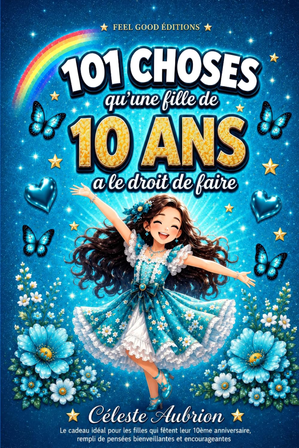 101 choses qu'une fille de 10 ans a le droit de faire: Le cadeau idéal pour les filles qui fêtent leur 10ème anniversaire — rempli de pensées bienveillantes et encourageantes (LIVRES ENFANTS)