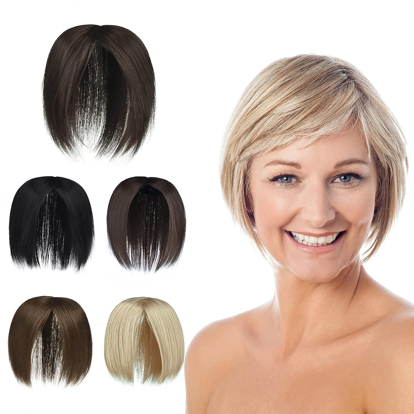 Buy Hair Toppers for Women No Bangs 3 Clips in Hair Pieces Crown Topper