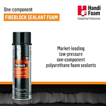 HANDI-FOAM FIREBLOCK Low-Pressure ONE-Component Polyurethane Foam SEALANT (OCF), P30181