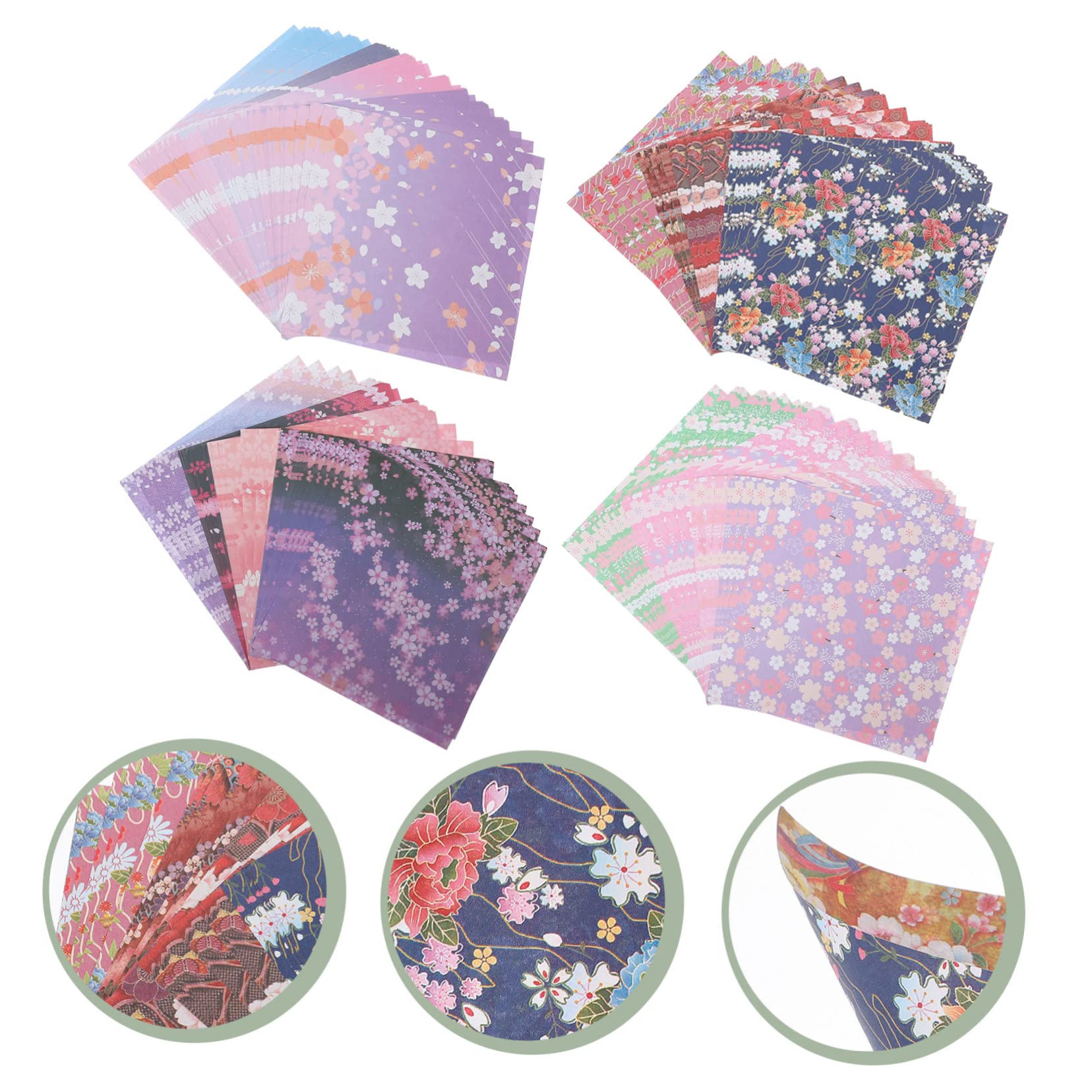 SHINEOFI Carta Origami Spessa E Robusta 480 Fogli Quadrati Carta Da Bricolage Bifacciale Motivi Colorati Per Ragazzi Ragazze E Adulti