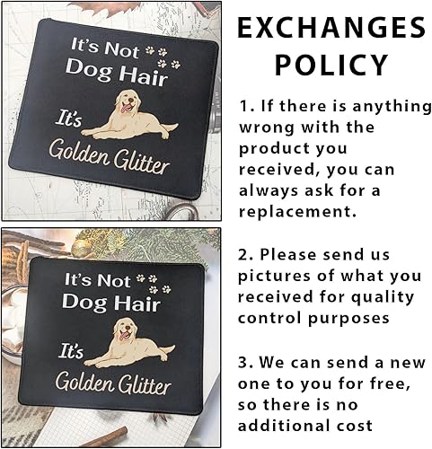 Miniatura 6 de Funny It's Golden Glitter - Alfombrilla de mouse para amantes de los perros, regalo para dueños de perros, tapete de mouse para amantes de los