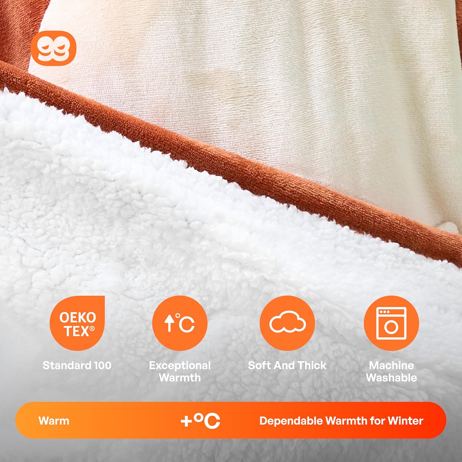 Giggling Getup Wearable Blanket Hoodie for Women Men Sherpa Fleece Hooded Blanket Sweatshirt Warm Cozy Sherpa Wearable Throw Oversized Hoodie with Giant Pocket & Sleeves for Adult Christmas Reindeer - Image 3