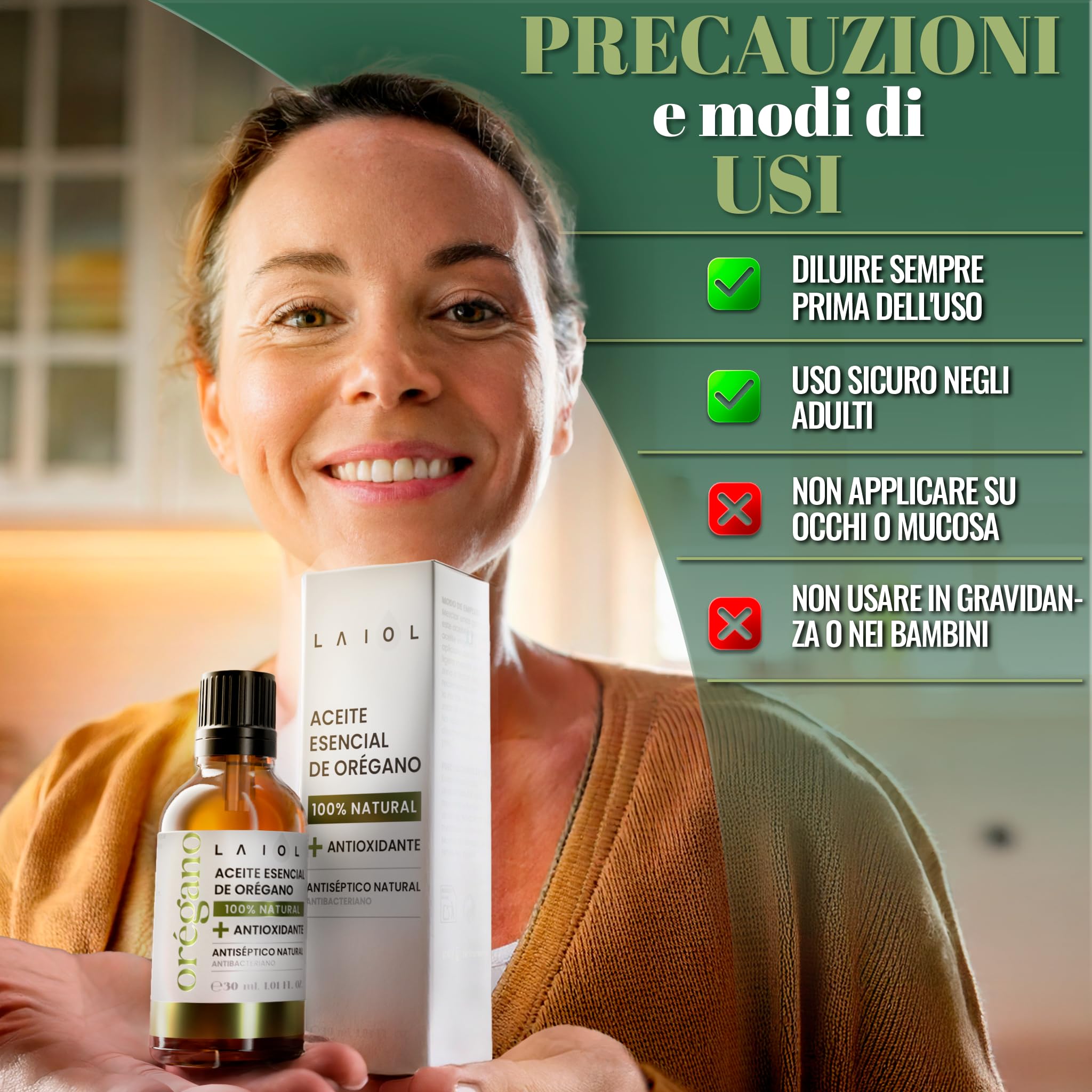Olio di Origano 30ml Puro – Olio Essenziale di Origano Naturale per Uso Alimentare e Terapeutico – Ricco di Carvacrolo – Origano Microincapsulato in Gocce Concentrate