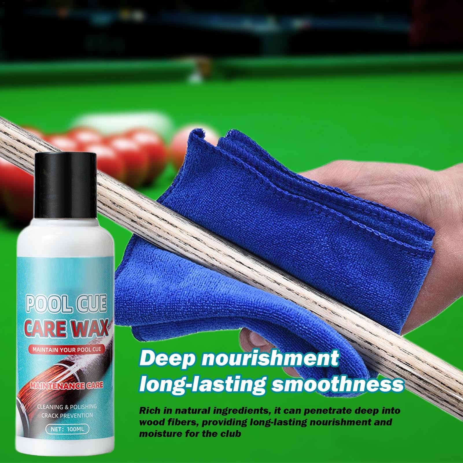 Amazon | ビリヤードキューケアワックス、プールキューシャフト